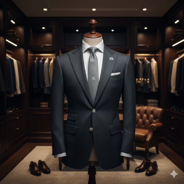 The Executive Charcoal Glen Plaid Suit